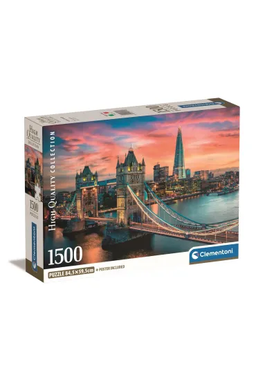 Puzzle 1500 el. Compact London twilight Clementoni