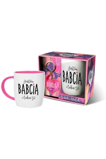 Pan Dragon Zestaw Kubek i brelok - Jestem Babci� i lubi� to!