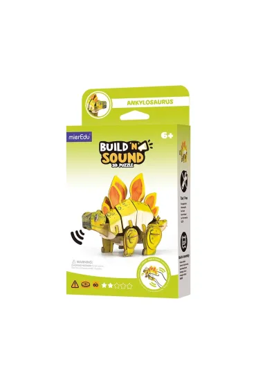 Puzzle 3D Buduj i s�uchaj Stegozaur mierEdu