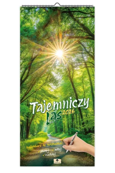 Kalendarz 2026 paskowy szeroki KPS V.5 tajemniczy las