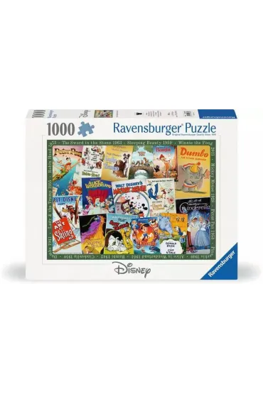 Puzzle 1000 el. Filmowe Plakaty Disneya Ravensburger