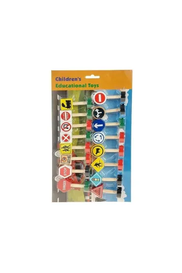 Puzzle Znaki drogowe drewniane Adar
