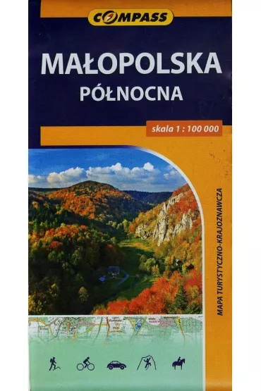Mapa turystyczno-krajoznawcza Ma�opolska P�nocna 1:100 000
