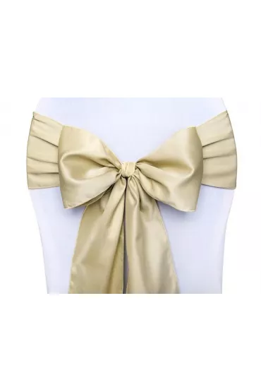 PartyDeco Szarfy na krzes�o z�ote 0,15 x 2,75m 10 szt.