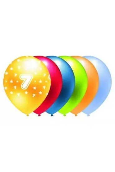 GoParty Balon metalik 7 mix kolor�w 5 szt.