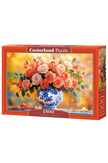 Puzzle 1500 element�w. Letnie r�e Castorland