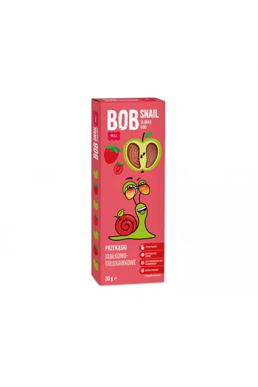 Bob Snail Przekska jabko-truskawkowa z owocw bez dodatku cukru 30 g