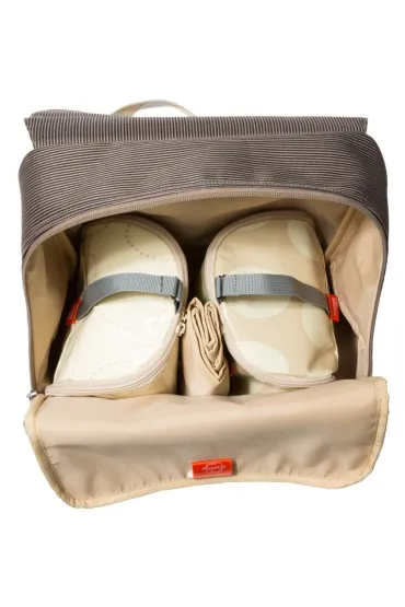 Torba dla mamy Hastings, 3w1, br�zowe pr��ki, PacaPod