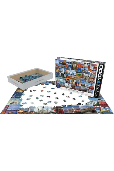 Puzzle 1000 el. Globetrotter - USA Eurographics