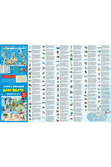 MAPA SWIATA PLAKAT NAKL 96X67 PBH