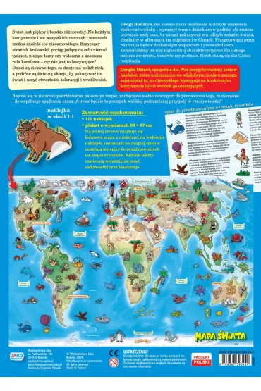MAPA SWIATA PLAKAT NAKL 96X67 PBH