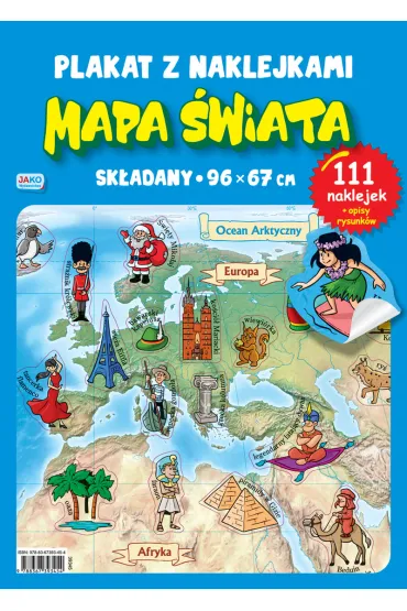 MAPA SWIATA PLAKAT NAKL 96X67 PBH