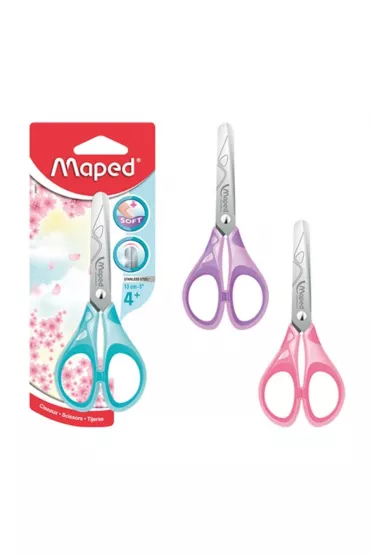 Maped No�yczki Essentials Pastel Soft szkolne 13 cm