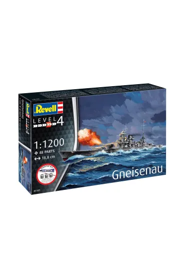 Revell Starter Kit 1:1200 Battleship Gneisenau REV-75181