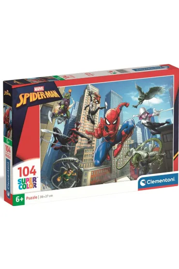 Puzzle 104 elementy Spiderman CLEMENTONI 25012