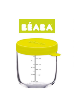 Beaba Pojemnik soiczek szklany z hermetycznym zamkniciem neon 250 ml