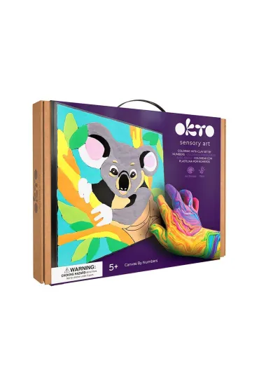 Okto Zestaw do modelowania z masy plastycznej po numerach Koala 29x29 cm