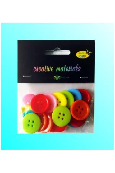 Galeria Hobby Guziki pastelowe kolorowe 23 mm