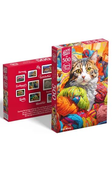 Puzzle 500 el. Feline Whimsy CherryPazzi