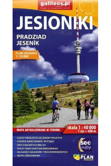 Jesioniki - Pradziad - mapa 2025