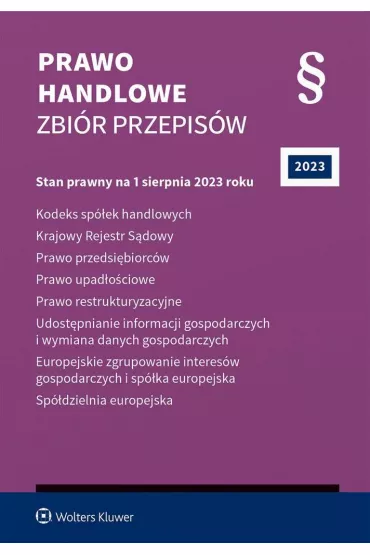 Prawo handlowe. Zbi�r przepis�w