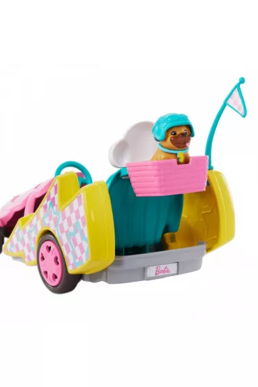 Barbie. Gokart Stacie pojazd filmowy i lalka HRM08 Mattel