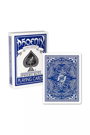Phoenix Casino, karty do gry, kolor niebieski