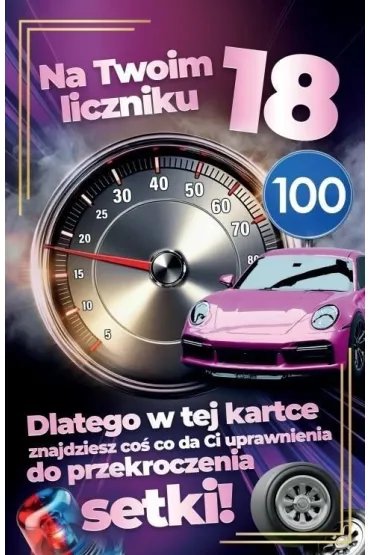 Yeku Karnet Prawo Jazdy 18 urodziny damskie