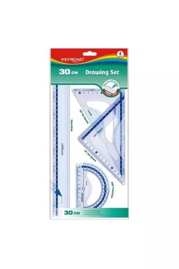 Keyroad Zestaw geometryczny z linijk� 30 cm
