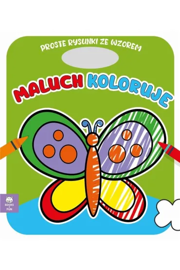 Maluch koloruje. Motyl