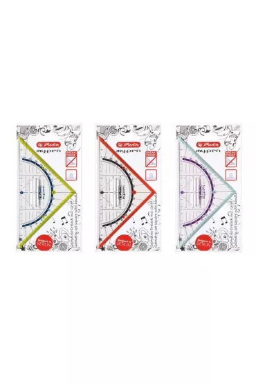 Herlitz Ekierka z uchwytem 16 cm