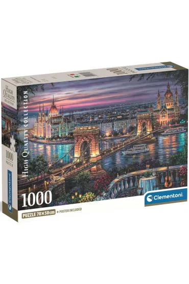 Puzzle 1000el Lights of Danube CLEMENTONI 37113 CLM