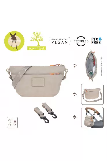 Lassig Green Label Torba nerka dla mam Bum Bag humus beowy