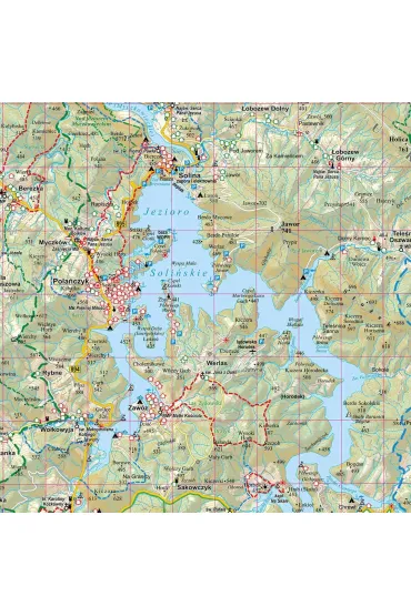 Puzzle 1000 el. Bieszczady mapa turystyczna ArtGlob