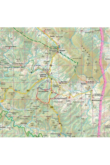 Puzzle 1000 el. Bieszczady mapa turystyczna ArtGlob