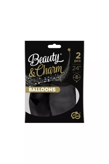 Godan Balony Beauty&Charm pastelowe czarne 2 szt.