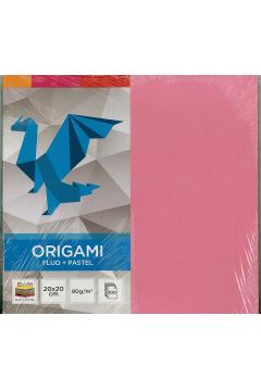 Interdruk Papier do origami Fluo + Pastele 20 x 20 cm 100 kartek