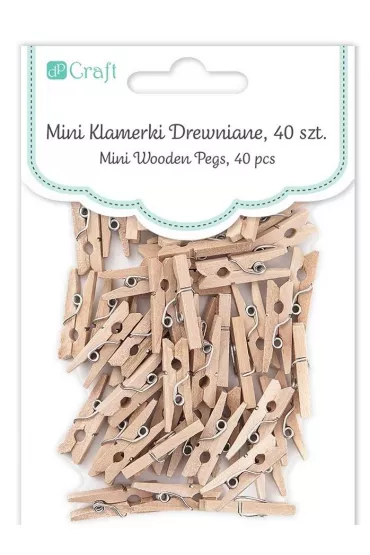 Dalprint Klamerki mini drewniane 2,5 cm