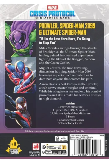 Marvel: Crisis Protocol - Prowler, Spider-Man 2099 & Ultimate Spider-Man Atomic Mass Games