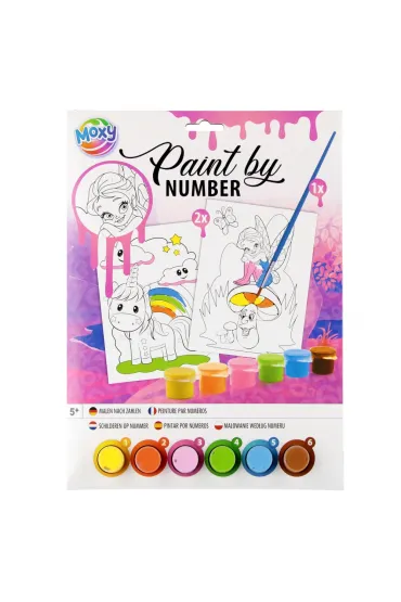 Malowanie po numerach A4 r�owy Omega Toys