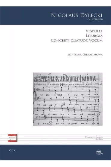 Vesperae. Liturgia. Concerti quatuor vocum - Nicolaus Dylecki