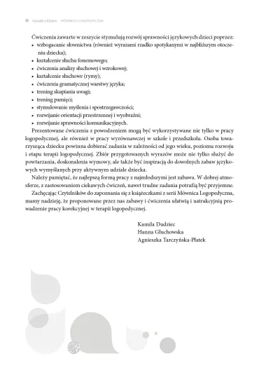 Cykada z Cedyni Utrwalanie g�oski C - Agnieszka Tarczy�ska-P�atek, Hanna G�uchowska, Kamila  Dudziec