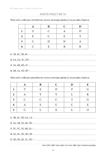 Cykada z Cedyni Utrwalanie g�oski C - Agnieszka Tarczy�ska-P�atek, Hanna G�uchowska, Kamila  Dudziec