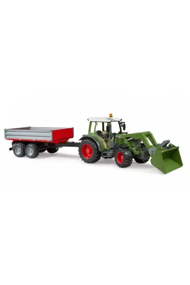 Traktor Fendt Vario 211 z �adowaczem i przyczep� Bruder