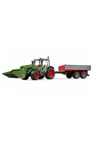 Traktor Fendt Vario 211 z �adowaczem i przyczep� Bruder