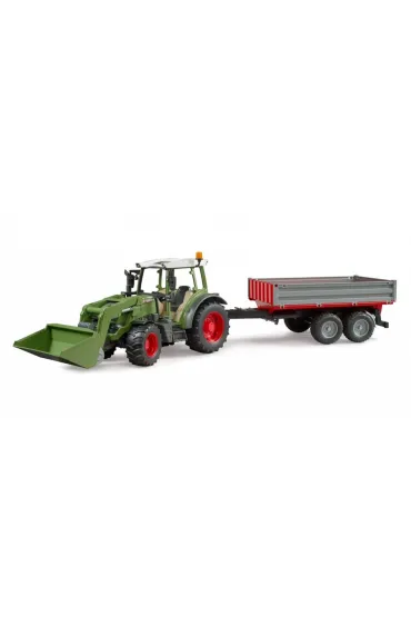 Traktor Fendt Vario 211 z �adowaczem i przyczep� Bruder