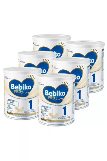 Bebiko Pro+ 1 Mleko pocztkowe dla niemowlt od urodzenia Zgrzewka 6 x 700 g