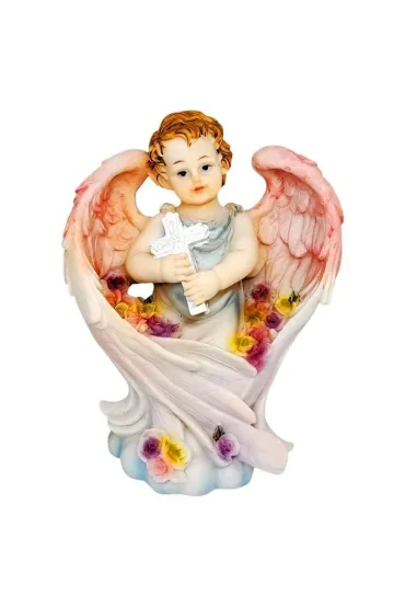 Figurka Anio� r�owy z krzy�em 18cm