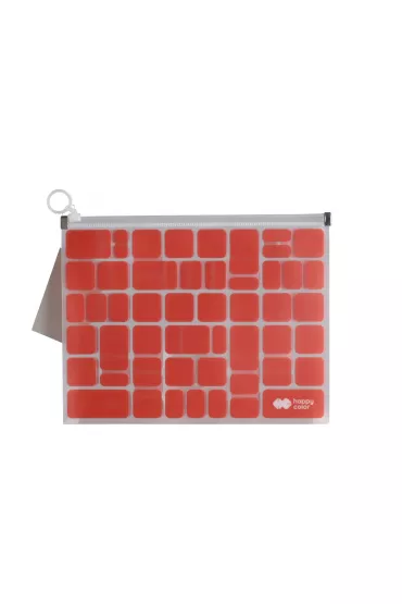 Happy Color Teczka z tworzywa z suwakiem TRENDY, Fresh Coral, B5