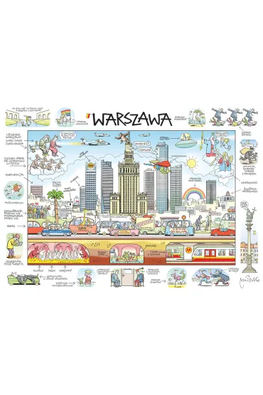 Puzzle 1000 el. Warszawa MDR - Andrzej Mleczko